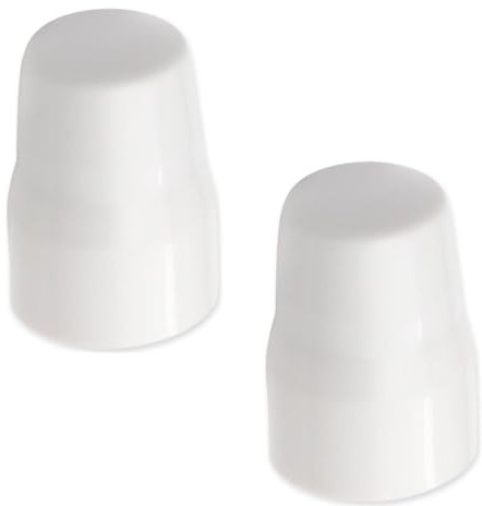 2PCS Universal Radiator Valve Caps, White Plastic Push-Fit Replacement Caps for Radiator Valves