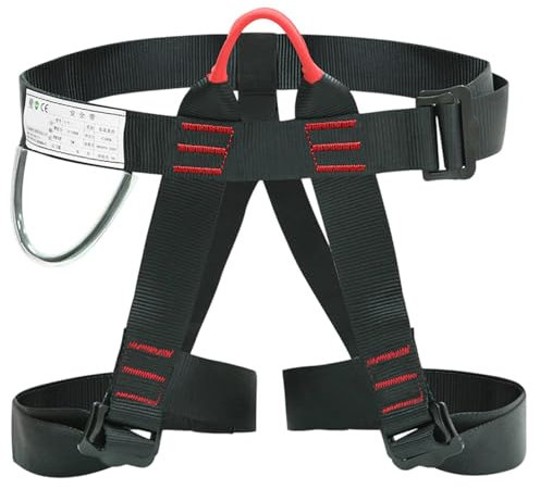Generisch Klettergurt – Klettergurt, Hüftgurt, Halbkörper-Sicherheitsgurt, Kletterausrüstung, Für Ziplining, Brandrettung Und Baumklettern, Halbkörper-Führungsgurt Für Damen, Herren Und Anfänger