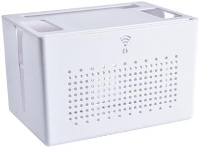 Router Storage Shelf - Elegant Signal Box, Hidden WiFi Speaker | Compact Design Bracket, Mesh Cover Panel, Mounted Internet Coverage, Secure Modem Unit,