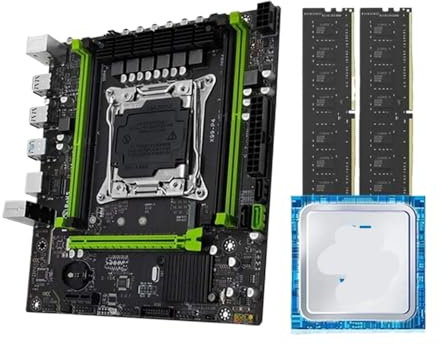 JGHFReW Paquete de Placa Base X99 con procesador Xeon E5 2670 V3 y RAM DDR4 ECC de Doble Canal de 2133 MHz para Sistemas NVME PCIe 3,0