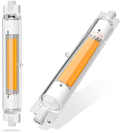 MJGFD R7S LED 118mm Dimmbar Lampen, LED R7S 118mm 30W Ersatz für 300W Halogen Leuchtmittel, COB Glühbirne Warmweiß 3000K 3000LM, Kein Flackern, 360°Abstrahlwinkel, 2er Pack