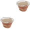 Toyvian 2 Set mini griglia barbecue a carbonella barbecue con bollitore grattugiare barbecue all'aperto mini grill all'aperto stufa in ceramica ferro da stiro Marrone Colore Casuale