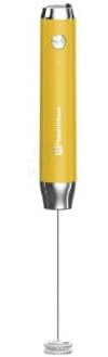 Maestri House Rechargeable Milk Frother with Stand & IPX6 Waterproof | Handheld Electric Foam Maker With Detachable Stainless Steel Whisk, Drink Mixer Foamer for Lattes, Cappuccino, Matcha LunaFro