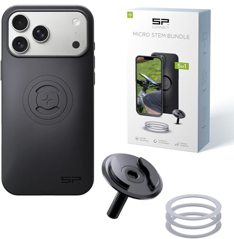 SP CONNECT Micro Stem Bundle | SPC+ | für iPhone 17 Pro Max | Handy Halterung für den fahrradlenker | Smartphone Halterung Fahrrad | handyhalter