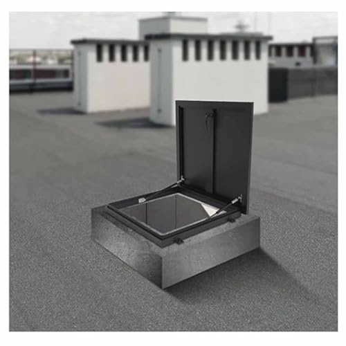 Puerta de acceso al techo de acero galvanizado, resistente, tapa de boca comercial para áticos, sótanos y ventilación de cubierta, 60 x 60 cm