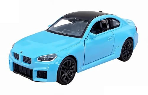 Toi-Toys BMW M2 2023 Modellauto aus Metall mit Rückzug Modell Auto Spielzeugauto 4-Farben 81 (Hellblau)