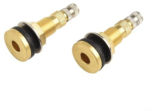 Besttoolifes 2 Stück Tr618a und Reifenventilschäfte für 1,6 cm (5/8 Zoll) für 16 mm Felge, industriell, passend für Bau, Kupfer, Landwirtschaft, Traktor, LKW, Lader, Grader, schlauchloses Loch