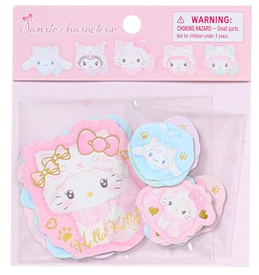 Sanrio 685992 – Sticker Set (Milky Cat), Sanrio Characters, for Ages 3 and Up