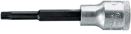 GEDORE 6159350 INX 19 L 8-100 Schraubendrehereinsatz 1/2' lang, XZN Vielzahn M8, x 100 mm