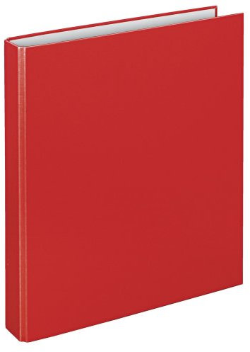 VELOFLEX 1143020 - Ringbuch Basic, DIN A4, 1 Stück, rot, Ringordner mit 2 Ring-Mechanik