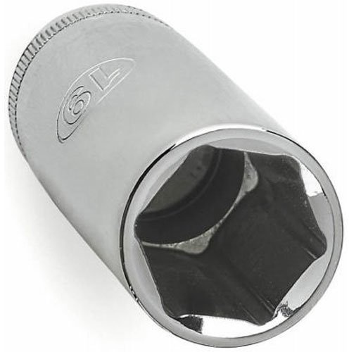 Standard Plumbing Supply 36082 APEX TOOL GROUP-Asia Master Mechanic 3/8 Drive 6 Point Deep Well Socket, 22mm