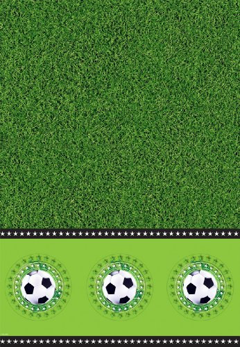 Tischdecke * Fussball-Stadion * - 130 x 180cm - für Party und Geburtstag // Kinder Geburtstag Party Fete Set Jungen Cloth Cover Fussball Soccer