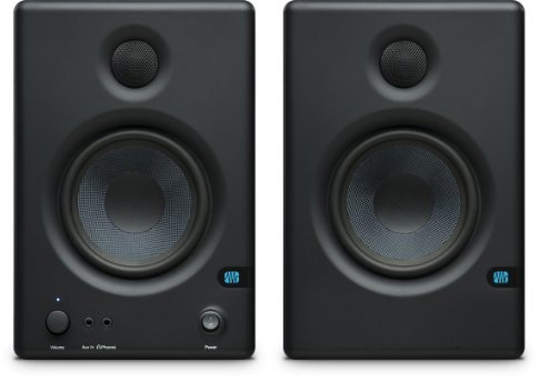 PreSonus Eris E.45 HD 2-Way 4.5 Nearfield Monitors, 70Hz-20kHz Frequency Response, 10kOhm Input Impedance, 2x Balanced 1/4 TRS, 2x Unbalanced RCA, Pair