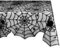 DII Tischdecke, Spitzen-Overlay, Tischdecke, Gothic, Halloween, 137 x 183 cm, Spinnennetz