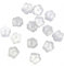200 FERMOIRS EMBOUTS PLASTIQUE FORME FLEUR POUR BOUCLES D'OREILLES - CREATION PERLES