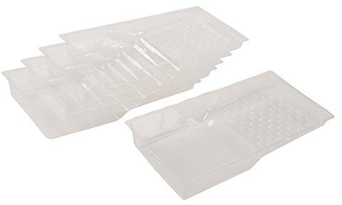 Silverline Tools 450193 usa e getta vaschetta Liner, trasparente, 100 mm, set di 5 pezzi
