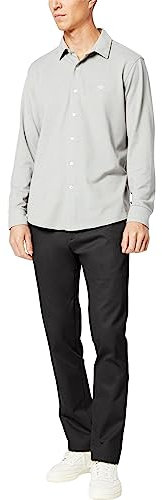 Dockers Homme Signature Khaki Slim Fit Pants Chino, Noir, 40W / 32L