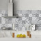 Ambiance Sticker Adhésifs Carrelages Autocollant Nuances de Gris Monte-Carlo Carreaux de Ciment Carrelage Sticker Mural Salle de Bain et Cuisine | 9 Pièces de 20 x 20 cm