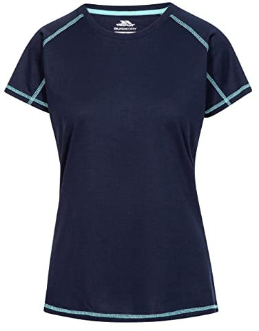 Trespass Women's Victoria Quick Dry T shirt, Navy, S UK