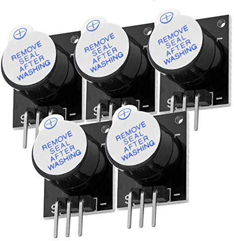 AZDelivery 5 x KY-012 aktives Piezo Buzzer Alarm Sensor Modul kompatibel mit Arduino inklusive eBook!