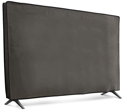 kwmobile Dust Cover for 49-50 TV - Fabric Case TV Protector for Indoor Flat Screen TVs - Dark Grey