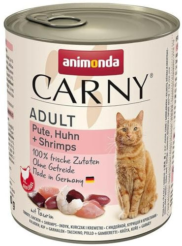 Animonda Carny Adult Pute, Huhn & Shrimps 800g (Menge: 6 je Bestelleinheit)