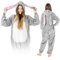 ZOLTA Jumpsuit Onesie für Damen und Herren - Sanft Kuschelig Unisex Pyjama - Warme Schlafanzug - Karneval Kostüm Damen oder Herren - Kostüm Tiermotiv