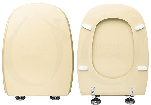 Copriwater Square Pozzi Ginori legno rivestito in resina poliestere Champagne by HYDRO HOME