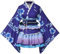 GRACEART Japanischer Kimono Robe Anime Cosplay Kostüm Kleid (L, Blau)
