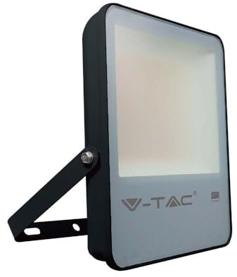 V-TAC Faro LED da Esterno 50W con Chip Samsung - [SERIE EVOLUTION] - Alta Efficienza Luminosa - IP65-6850 Lumen - Proiettore LED Esterno Nero - Impermeabile - Luce 6500K Bianco Freddo