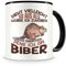 Samunshi® Biber Tasse mit Spruch Sieht vielleicht so aus Biber Geschenk für Biber Fans Kaffeetasse Lustige Tassen zum Geburtstag 300ml