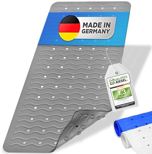 Königwerk Badewannenmatte Rutschfest - 100% BPA frei [80x38cm] | Ohne PVC | Für puren Badespaß | Badematte Made in Germany | Antirutschmatte Badewanne - Ideal für Erwachsene & Kinder
