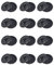 BKSAI botones de fijación para mosquitera, ventana, protección contra insectos, mosquitera, rejilla protectora para tragaluz, sin agujeros (12PCS, Negro)