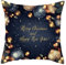 Whoiy Kissenhülle Frühling 50X50, Weihnachten Weicher Deko Kissenbezug Polyester Kissenbezug 50X50cm 1er Set Dunkelgrau Weihnachtskugel-Muster
