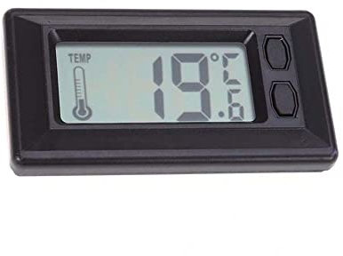 Riloer Mini thermomètre numérique pour voiture Noir