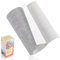 Leinenstoff Patches Selbstklebend, 10x160 cm Leinen Reparatur Patches, Leinen Flicken Selbstklebend, für Sofas, Autositze, Vorhang Kopfteile, Rucksack Mittelgrau