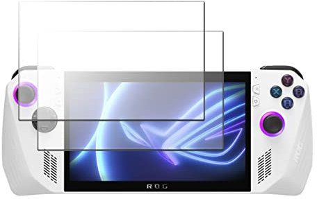 LanQii Schutzfolie Kompatibel mit Asus ROG Ally (2023) RC71L, [2Stück] Panzerfolie Displayschutzfolie Blasenfrei Schutzglas Schutzfolie [9H Härte] [HD] [Anti-Kratzen] für Asus ROG Ally (2023) RC71L