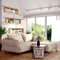 Sofa Isabell mit Bettkasten Schlafsofa Polstersofa mit Schlaffunktion Klappsofa Couch mit Schwarzen Füßen Sofagarnitur Wohnzimmer Gastzimmer (Sofa L-Form, Beige)