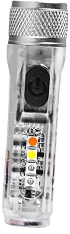 OSALADI Einstellbare Taschenlampe Schlüsselanhänger Taschenlampe 400 Lumen Weiß Wiederaufladbare 300mah Batterie