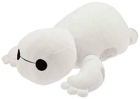 Disney Store Offizieller Baymax Cuddleez Großes Kuscheltier, Baymax - Riesiges Robowabohu, 60 cm, Plüschfigur mit Gestickten Details, Geeignet ab Geburt