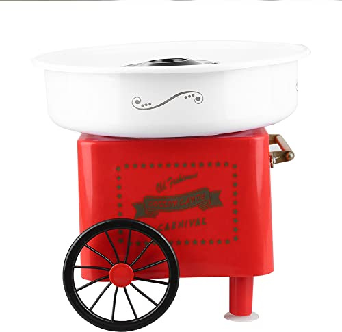 Zuckerwattemaschine, 500 W, Candy Floss Maker, Design im Retro-Stil, tolles Geschenk für Geburtstagsfeiern, Kindertag und Weihnachten, Rosa (31 x 31 x 30 cm)
