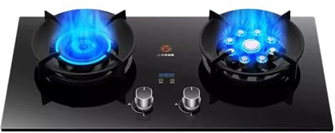 Réchaud Au Propane, Réchaud Au Propane Portable À 2 Brûleurs, Table De Cuisson À Gaz En Verre Trempé Maximum 17742,4 BTU, Adapté À Extérieure, Aux Camping-cars Et Aux Appartements (Color : LPG, Size