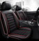 VINAUD Auto Schonbezug Set für Opel Meriva A/Meriva B 2003-2017 Leder Autositzbezüge Sitzschoner für Vordersitze und Rücksitze.,B-Black and red