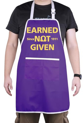 CENWA Earned Not Given Schürze Inspirierende Schürze für Herren, Schürze Earned Not Given, 72*68cm