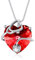 OCJ Collar de estetoscopio de plata de ley 925 con forma de corazón y piedra natal para enfermeras, médicos, estudiantes de medicina, Plata esterlina