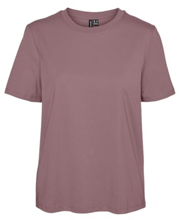 VERO MODA Damen Vmpaulina Ss Ga JRS Noos T-Shirt, Nostalgia Rose, X-Small