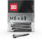 INBUS® Zylinderschrauben mit Innensechskant M 8 x 60 (DIN 912 / ISO 4762, Edelstahl A2), 10 Stück — Das Original
