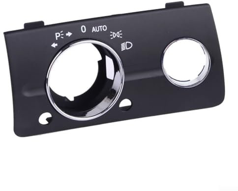 1 x Auto-Armaturenbrett-Scheinwerferschalter-Abdeckung, schwarze Scheinwerferschalter-Abdeckung, Teile für Mercedes-Benz W211 E Klasse 2003-08