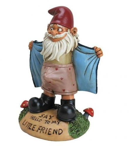 Gartenzwerg Statue Ornament Lustige zwergs Statue Lustig Gartenzwerge Gartendeko Für Draußen Gartenwichtel Figuren Wetterfest GNOME Gartenfiguren Für Außen Gartenwichtel Für Hof, Rasen, Balkon