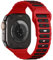 ALFARAY Silikon Armband Kompatibel mit Apple Watch Ultra 2 1 Armband 49mm 46mm 45mm 44mm 42mm für Herren Damen - Alpine Ocean Sportarmband für iWatch Series 10 9 8 7 SE 6 5 4 3 2 1 - Rot/Schwarz
